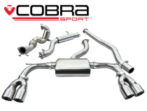 Audi S3 (8V) (3-dörrars) Quattro 13- Turboback-sportavgassystem (Med Sportkatalysator & Ljuddämpare) Cobra Sport